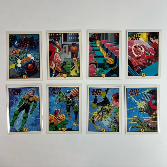 VTG 1995 Edge Judge Dredd Sleep of the Just Mini Story 8 Card Lot - Picture 1 of 2